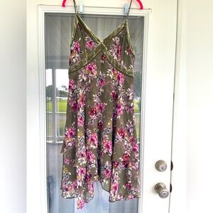 White House Black Market Velvet Accent Floral Sundress - 12